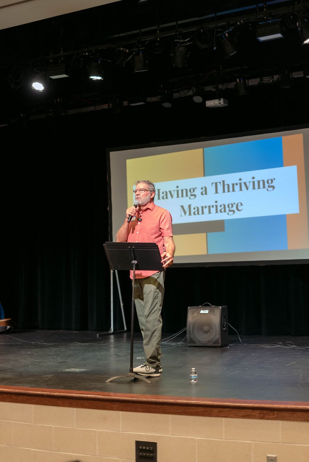 Guest speaker teaching about Christian marriage at The Serving Church Sunnyvale TX
